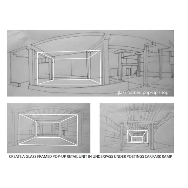 LINEAR POWERPOINT DRAWINGS FOR AN INSTALLATION